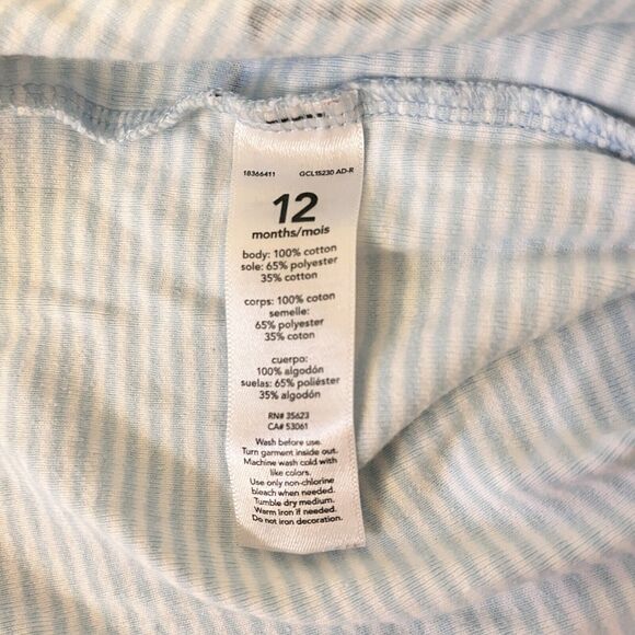 Carter's Cats Cotton Pajama PJs 1 pc Toddler Girl Sleeper Footie - 12 Month - Picture 5 of 5